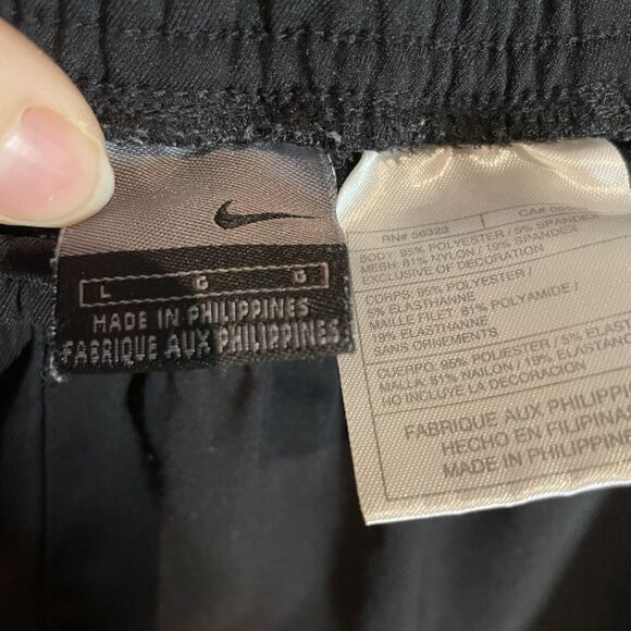 Vintage NIKE Track‎ Pants Jogger W/ Unique Back Middle Zip Sz L - Picture 2 of 8